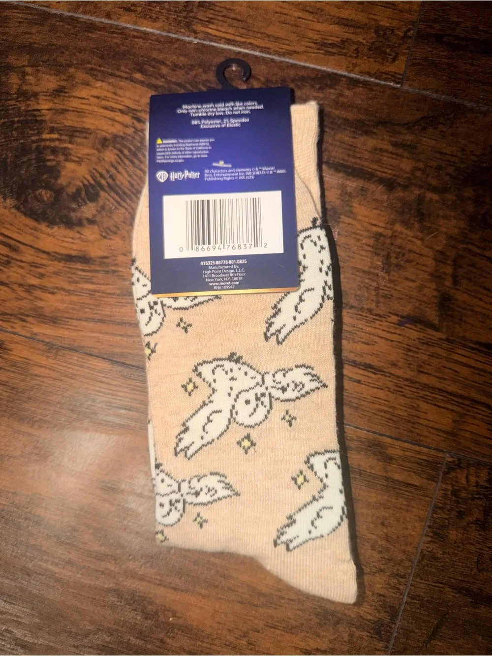 Snowy Owl Hedwig from Harry Potter socks